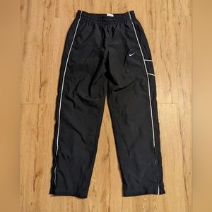 Vintage Y2K Nike Ankle Zip Joggers Sweatpants Black Size M